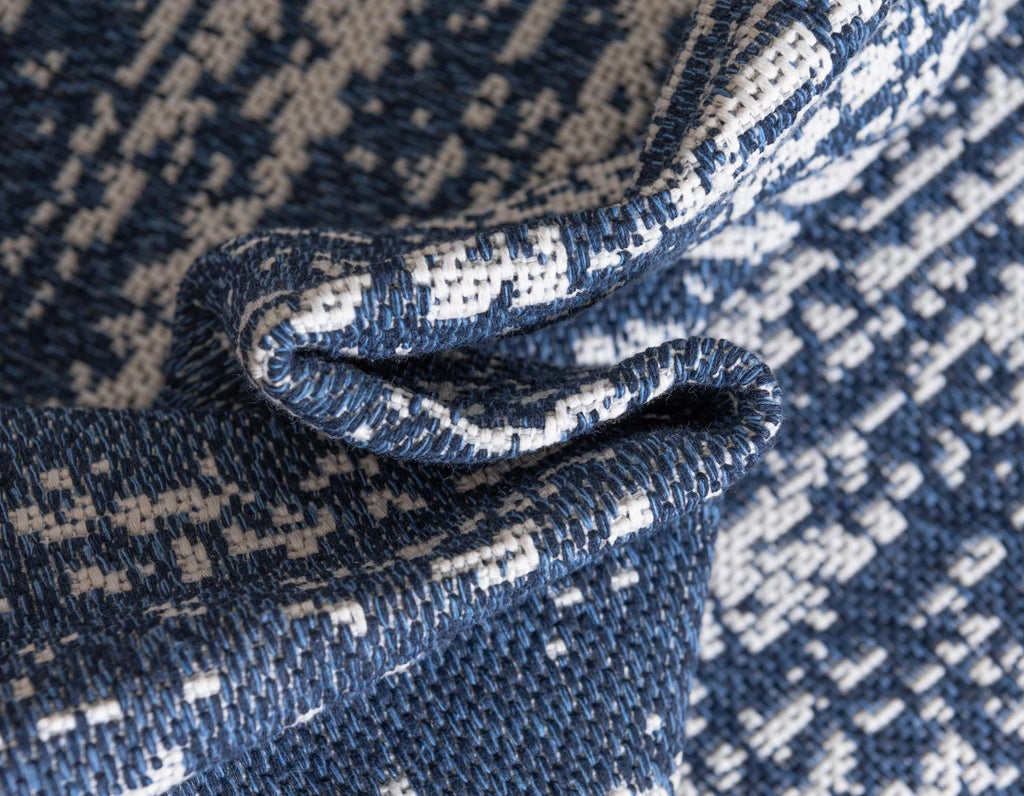 Navy Blue 5' x 8' Flatweave Rug J4264