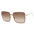 Rose Gold Brown Gradient Women's Sunglasses C311