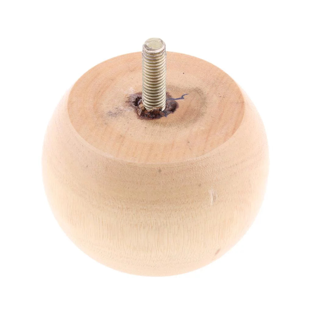 Solid Wood Round Furniture Legs 8 Packs P77463
