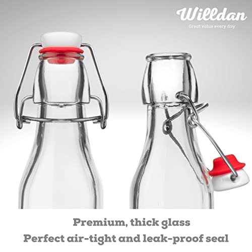 Set of 6 8.5oz Swing Top Glass Bottles J8844