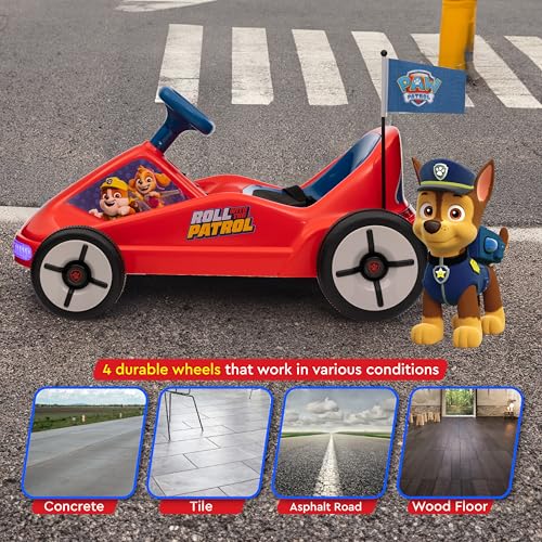 12V Electric Ride-On Go Kart with Lights and Seat Belt J105206