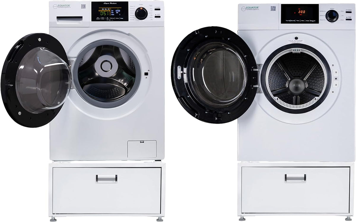 Laundry Set Washer and Vented Dryer with Pedestals U79492