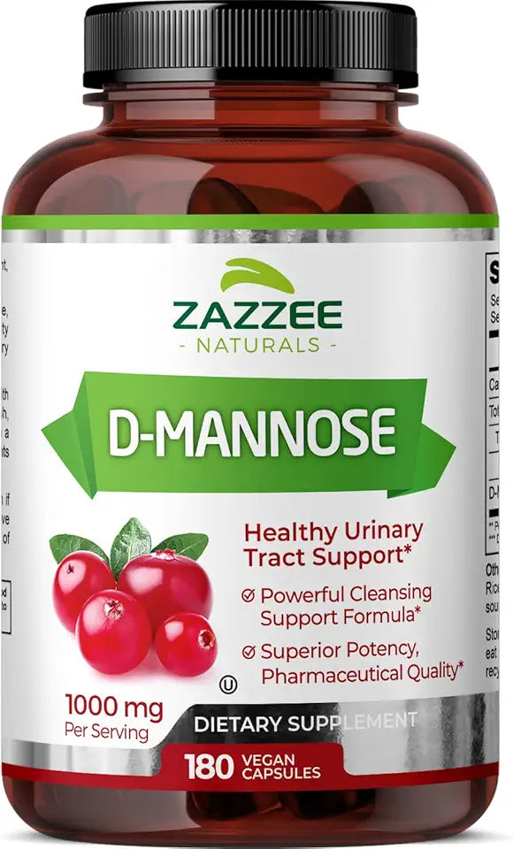 1000 mg 180 Vegan Capsules D-Mannose F71653