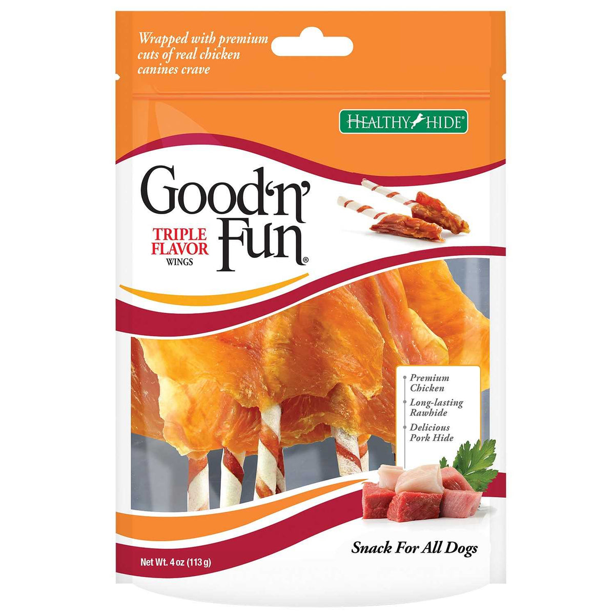Triple Flavor Wings Dog Treats G7616