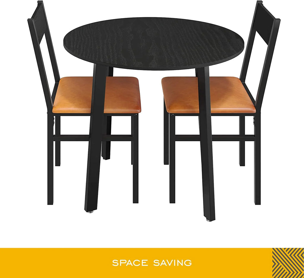 3 Piece Dining Table Set with Cushioned Chairs X67389
