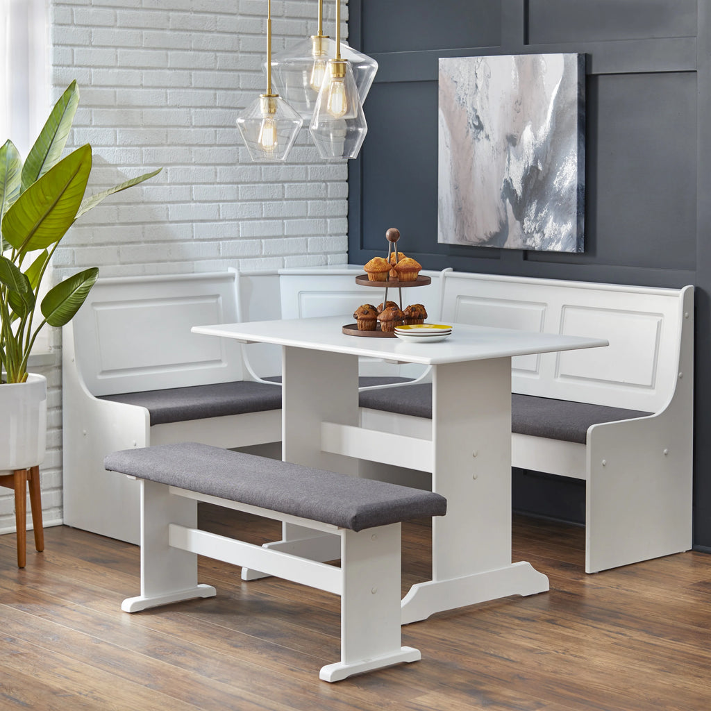 3-Piece Upholstered Dining Nook Set Q19829