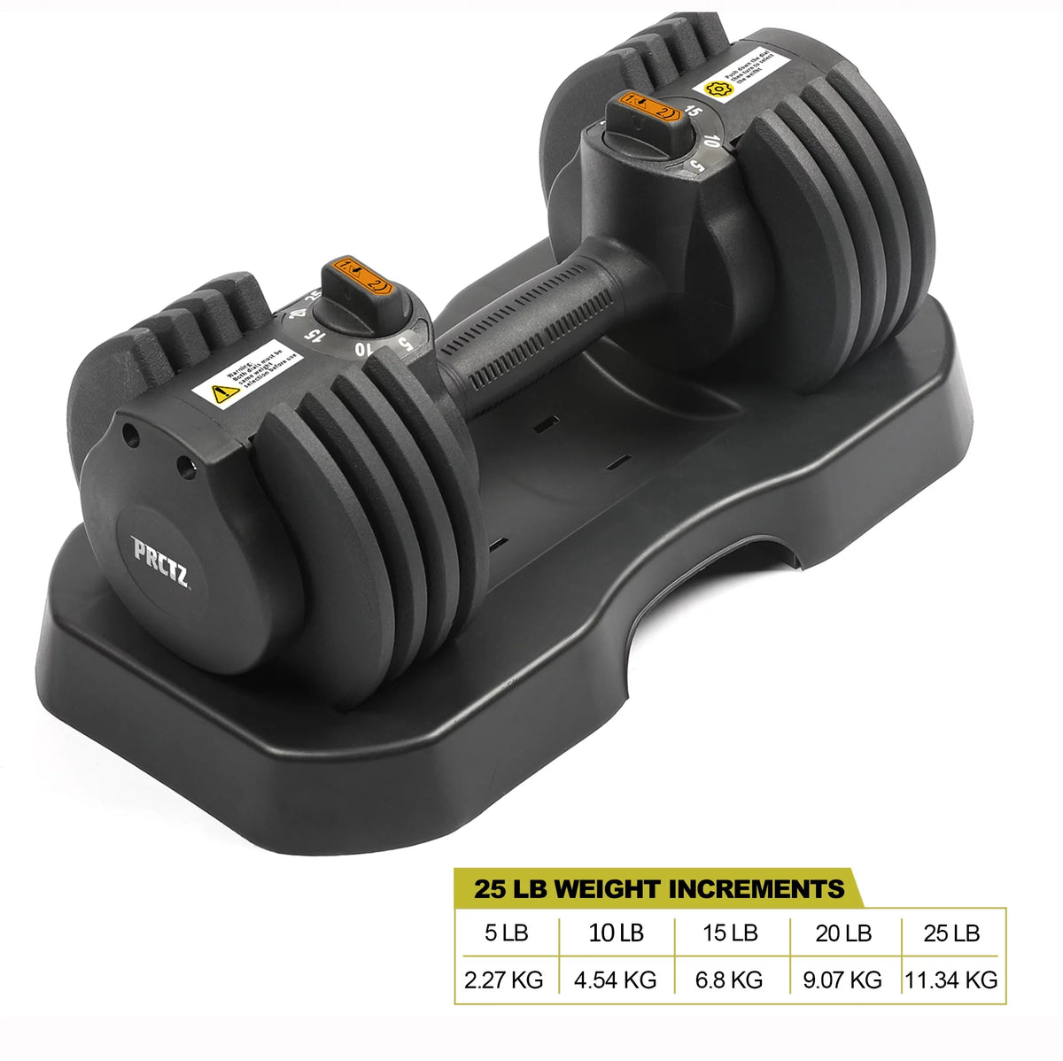 10-30lb Quick Select Adjustable Dumbbell Pair with Stand M2856
