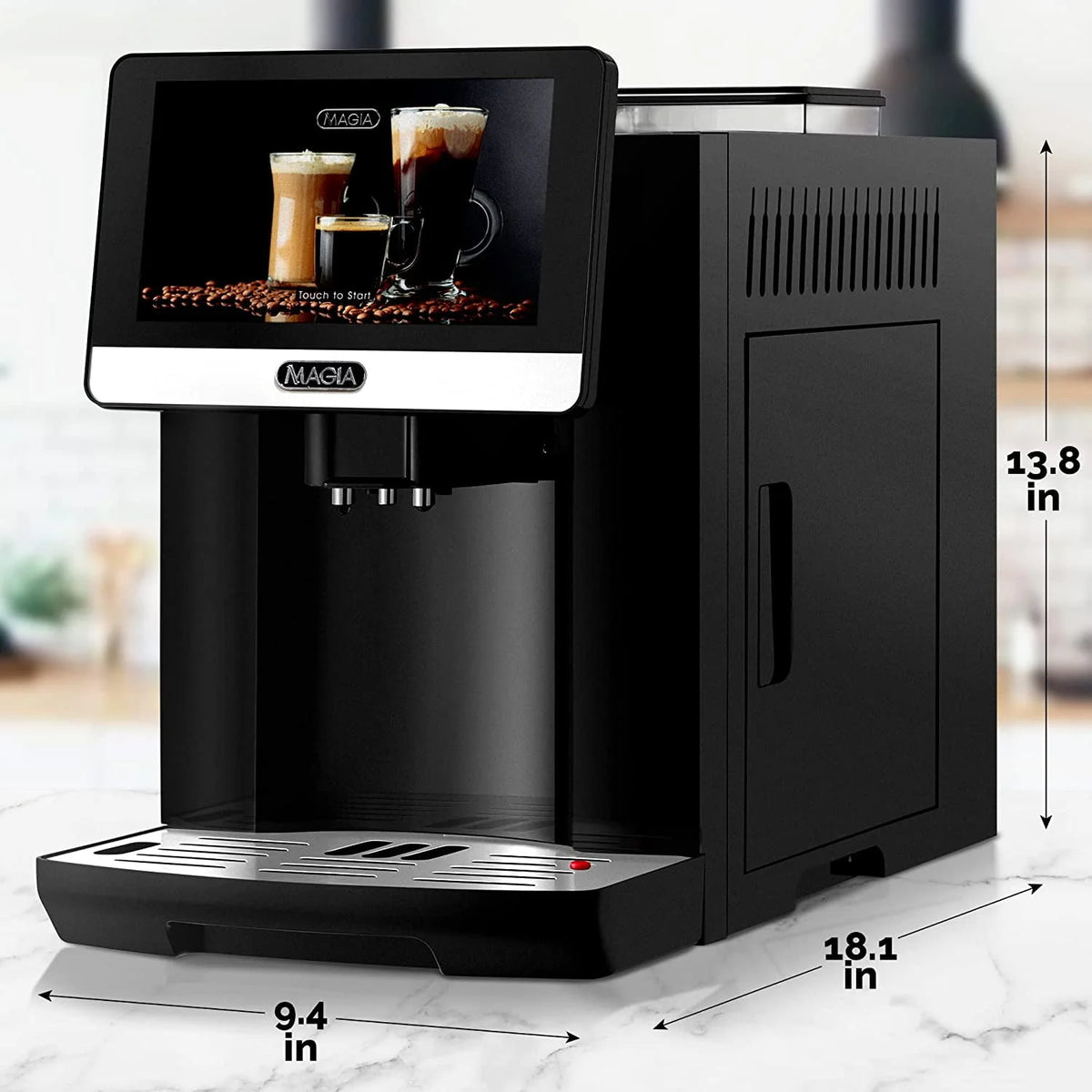 Black Automatic Coffee Espresso Machine D7199