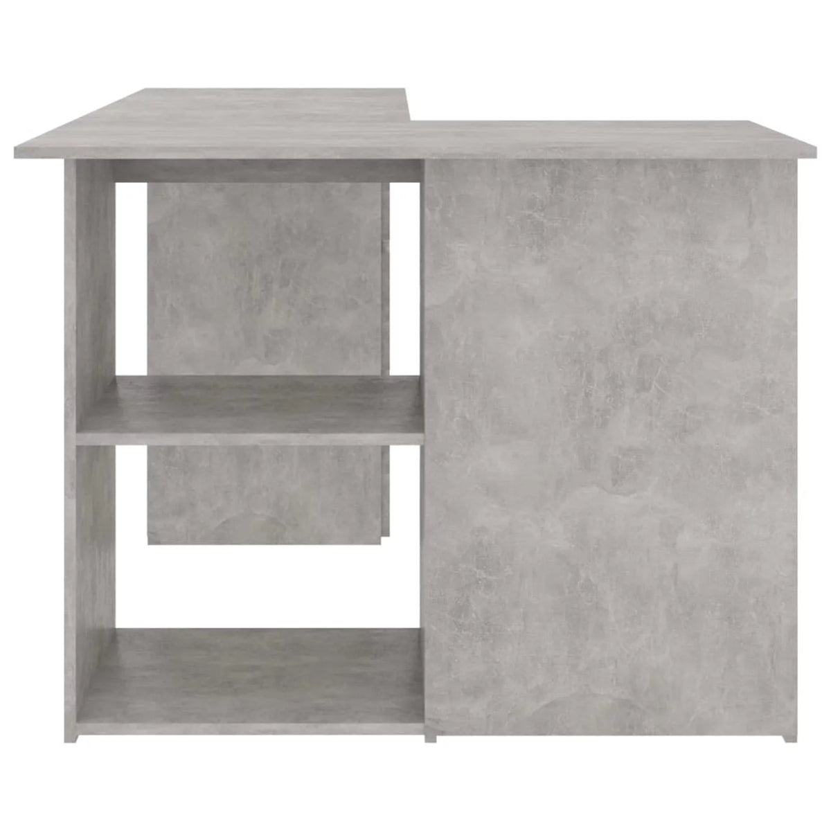 Corner Desk Concrete Gray Chipboard A549793