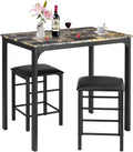 3 Pieces Counter Height Dining Table Set with 2 Bar Stools J114237