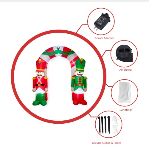 9FT Christmas Inflatable Arch with Lights Z7235
