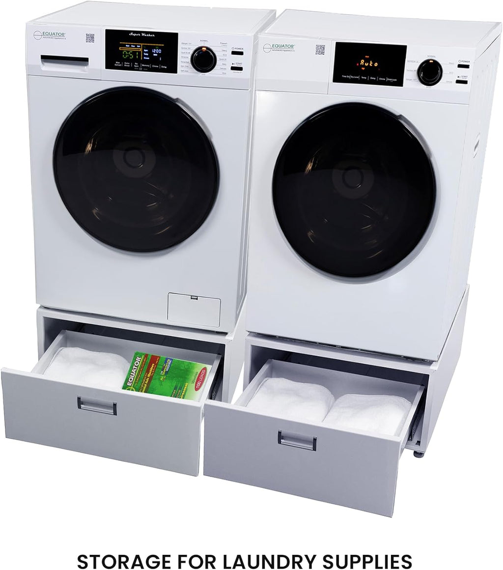 Laundry Set Washer and Vented Dryer with Pedestals U79492