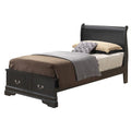 Black Twin Size Storage Sleigh Bed Z35635