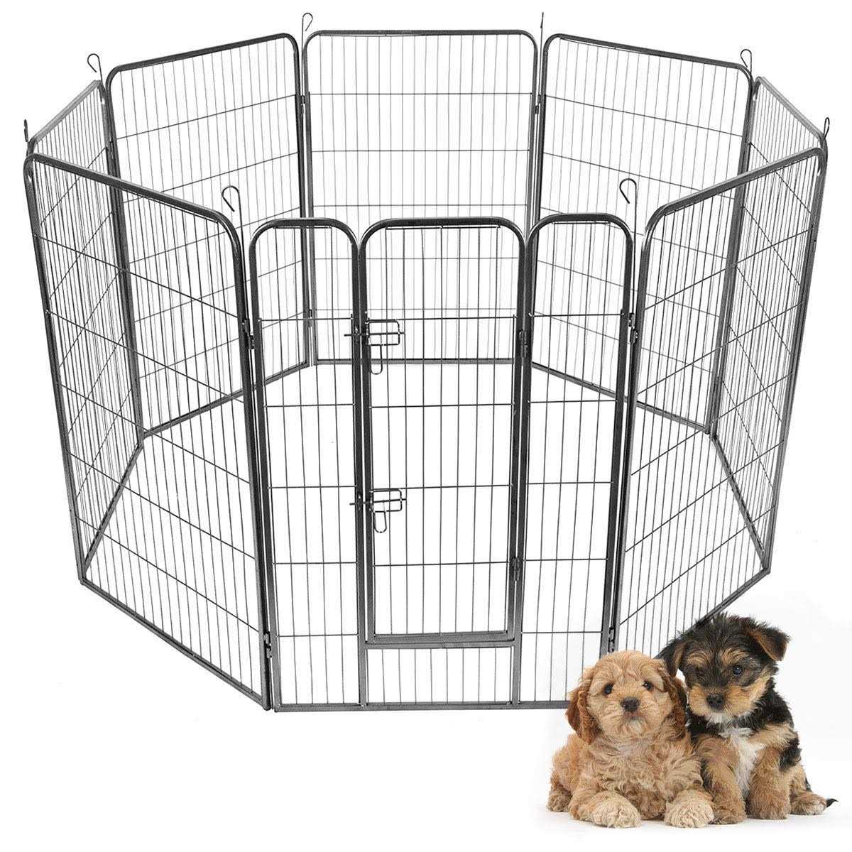 16/8 Panel Dog Playpen with Door R449457