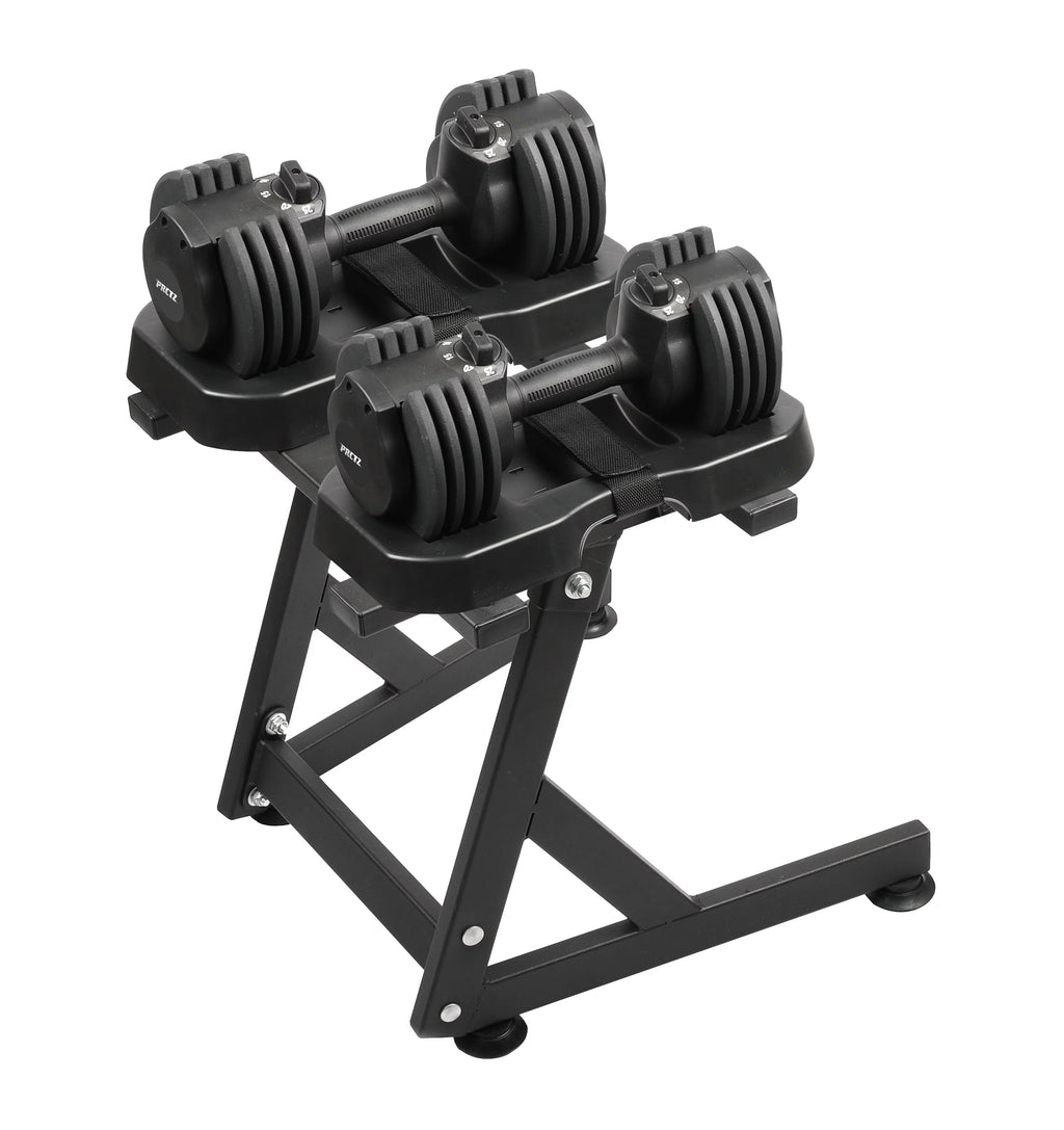 10-30lb Quick Select Adjustable Dumbbell Pair with Stand M2856