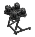 10-30lb Quick Select Adjustable Dumbbell Pair with Stand M2856