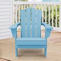 Black HDPE Resin Adirondack Chair O59880