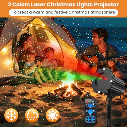 Waterproof Christmas Laser Lights Outdoor with Remote F69906