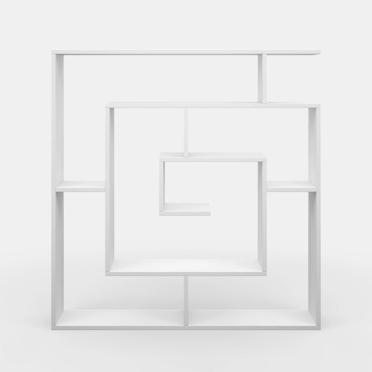 4 Tier White Modern Bookcase U150