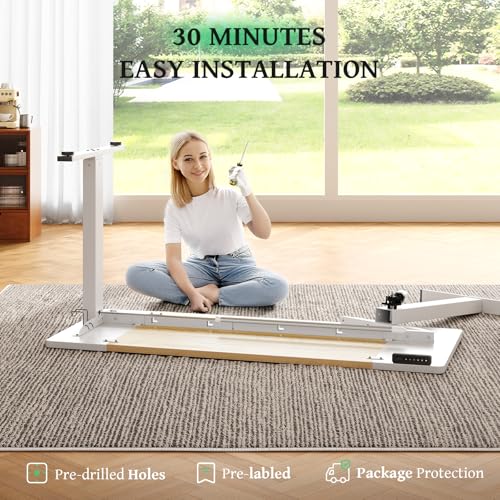 Electric Standing Desk 48 x 24 Inch with Cable Management A5341
