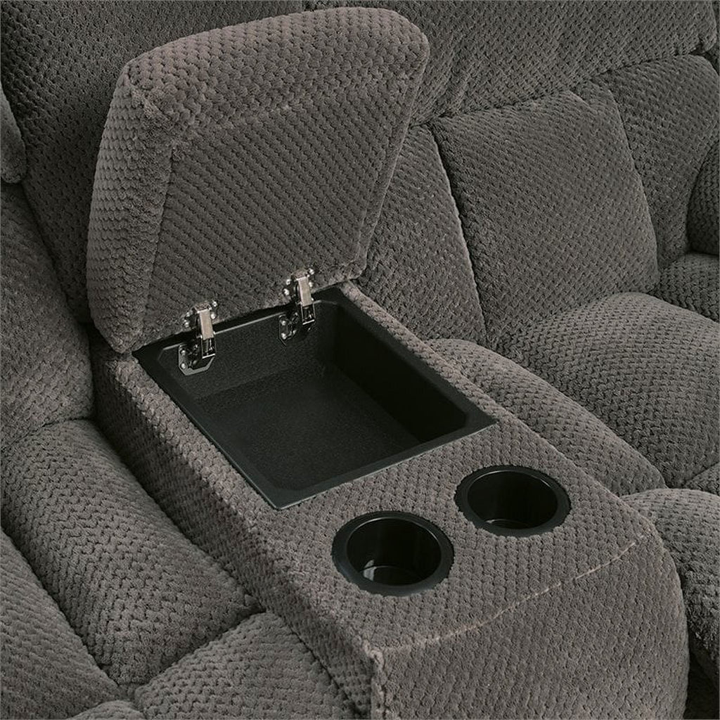 Charcoal Reclining Loveseat N88558