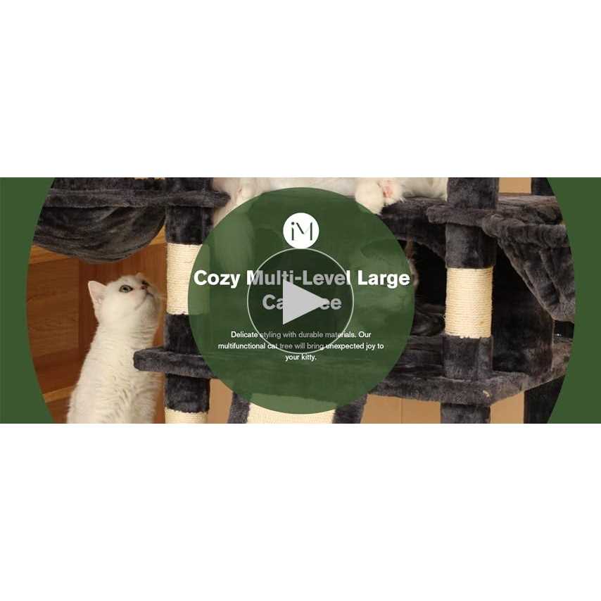 68 Inches Multi-Level Cat Tree with Cat Condo S83752