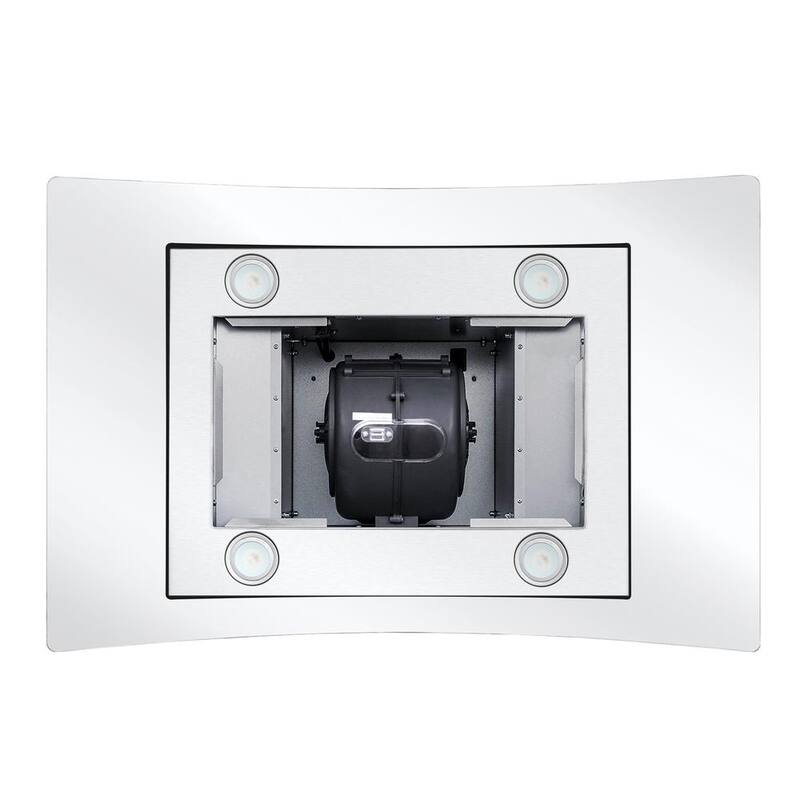36 in. Stainless Steel Ductless Island Range Hood with Carbon Filter W11771